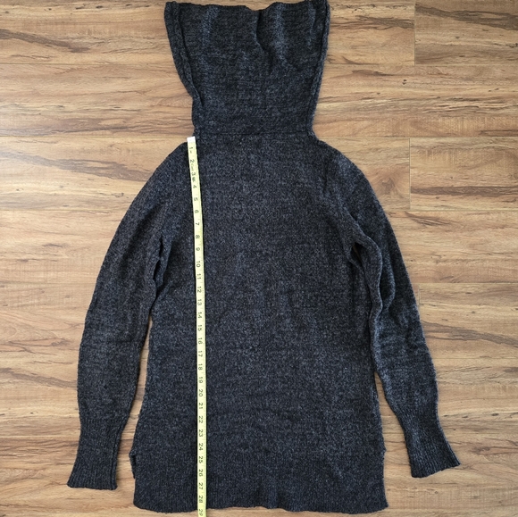 DKNY JEANS WOMENS SWEATER HETHERED BLACK COLOR SIZE SMALL - Picture 2 of 6